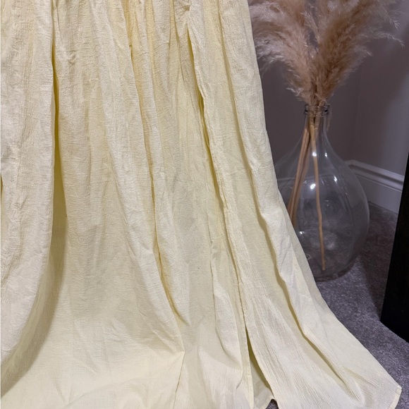 Meshki Yellow Strapless Smocked Maxi Dress | Summer Wedding, Vacation - Picture 4 of 12